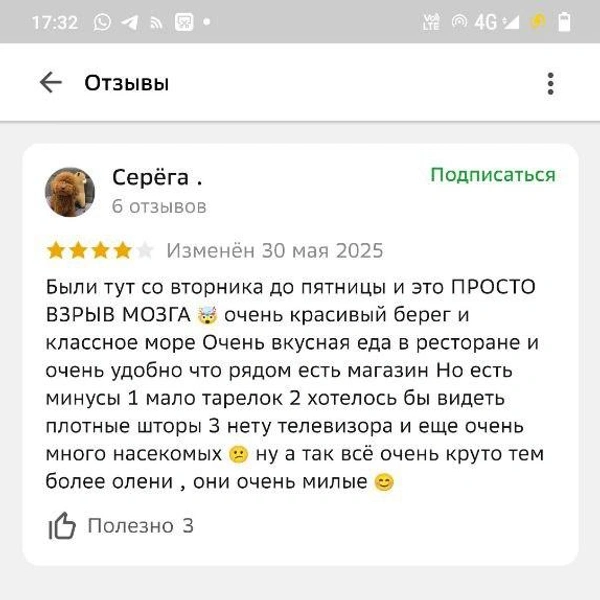 Отзывы о базе отдыха «Бухта Петрова» (б. Петрова) | Источник: 2ГИС