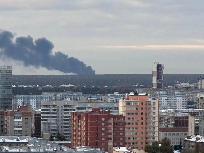 Причина пожара пока не выяснена. | Источник: Информация от свидетеля