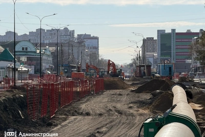 Благовещенск: большая часть работ на Красноармейской выполнена