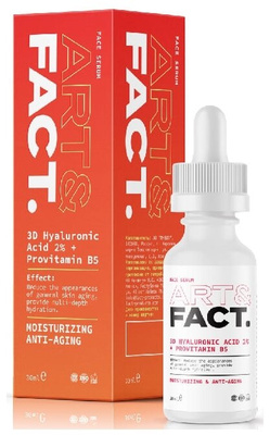 ART&FACT 3D Hyaluronic Acid 2%+Provitamin B5 для лица с гиалуроновой кислотой, провитамином B5