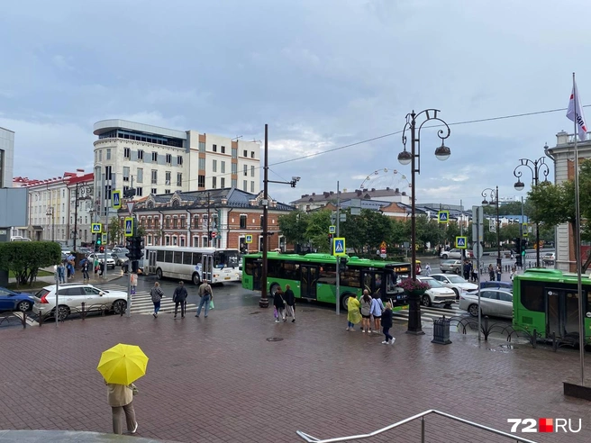 В центре города сегодня на машине лучше не появляться | Источник: Екатерина Бурлева / 72.RU