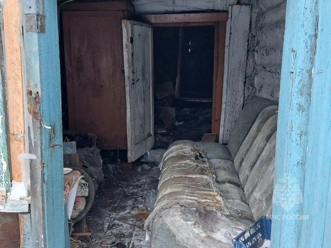 Пожар в Октябрьском районе Красноярска | Источник: МЧС Красноярского края / MAX