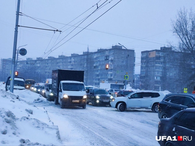 Ситуация на Российской | Источник: читатель UFA1.RU