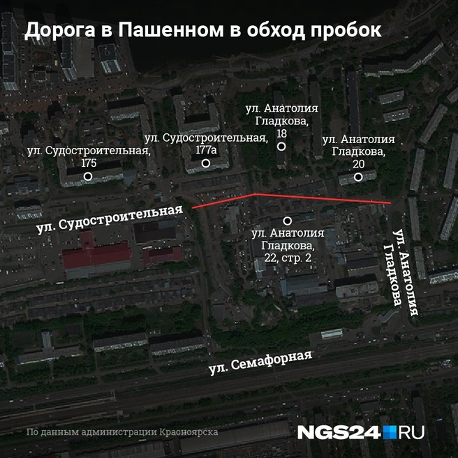 Дорога пройдет безболезненно для жителей четырех домов | Источник: Евгения Бикунова/ Городских медиа