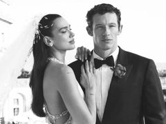 Кутюрное платье Chanel и фата с перьями: первые фото красивой свадьбы Дуа Липы