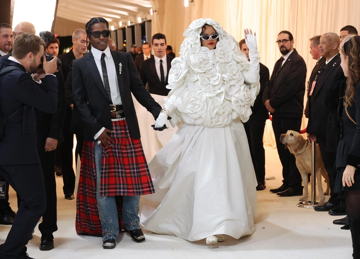  A$AP Rocky и Рианна на Met Gala 2023