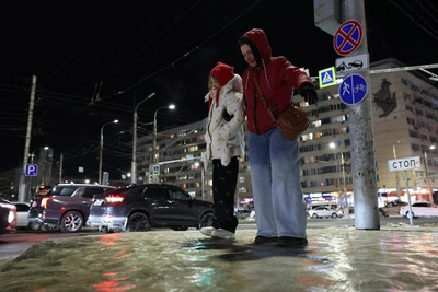 Волгоградцы столкнулись с жутким гололедом