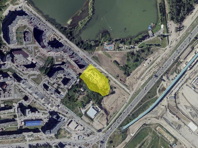 Выделенный земельный участок принадлежит компании «Статус.СЗ». Рядом с ним ведется строительство жилого комплекса «Горская Лагуна», который возводит ГК «Дом-Строй». | Источник: публичная кадастровая карта