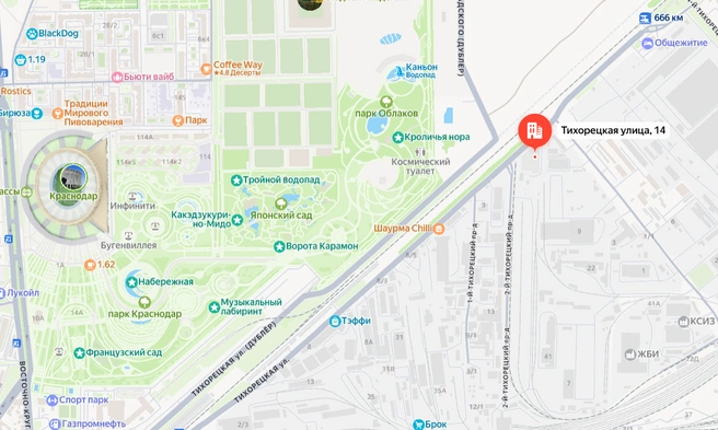Адрес, где строят технопарк  | Источник: yandex.ru/maps/
