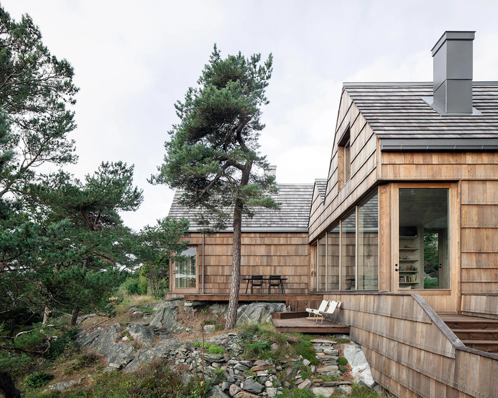 Эко-дом из остатков досок в Норвегии