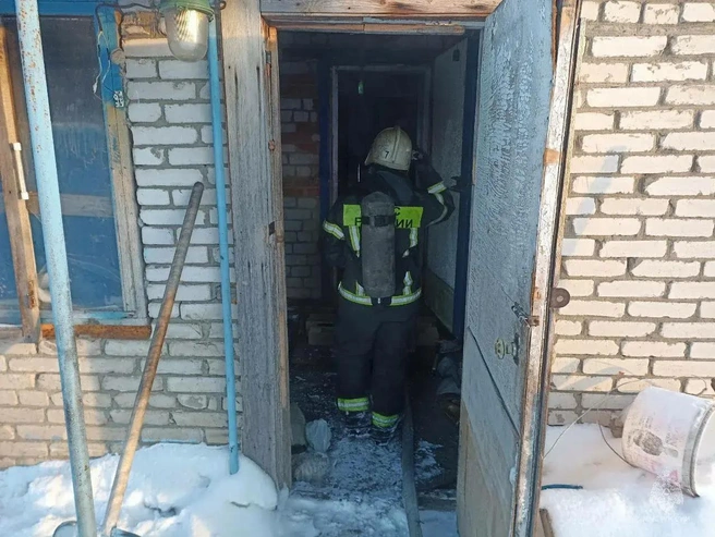 Площадь пожара составила 5 кв. метров | Источник: пресс-служба МЧС по Алтайскому краю