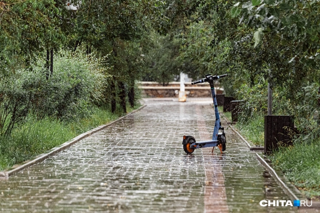 Сейчас на самокатах стоит ограничение скорости при проезде по площадям  | Источник: Олег Фёдоров / CHITA.RU
