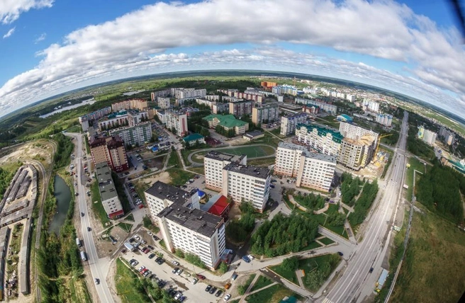Вид города сверху | Источник: сайт администрации г. Пыть-Яха