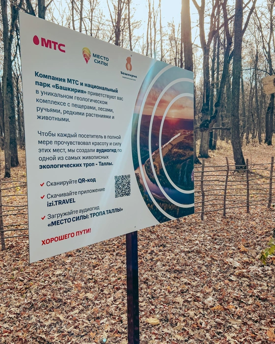 Интересно прогуляться по живописной экологической тропе «Таллы» поможет туристам бесплатный интерактивный аудиогид | Источник: МТС