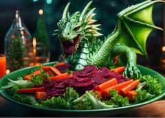 Чтобы 2024 начался удачно: как приготовить салат «Китайский дракон» для новогоднего стола
