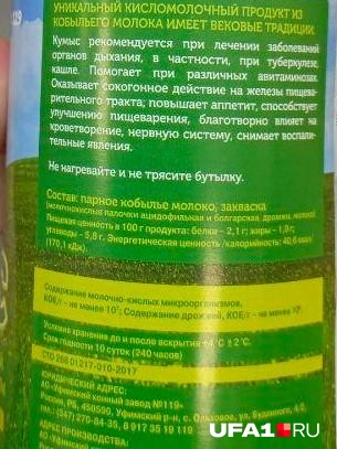 Состав: парное кобылье молоко, закваска | Источник: Лейсан Загитова / UFA1.RU