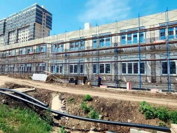 Так школа выглядела в конце июня | Источник: depstroy23 / T.me
