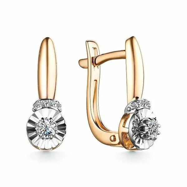Серьги АЛЬКОР, золото, 585 проба