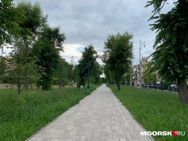 Но неухоженные газоны немного портят вид | Источник: Анна Лялькова / MGORSK.RU