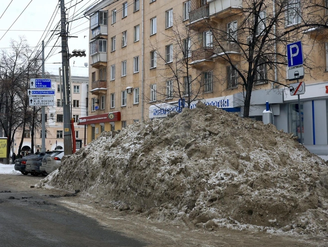 Текущее состояние улицы будет использовано для сравнения в ближайшие дни. | Источник: Михаил Шилкин 
