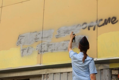 В Саранске закрасили более 30 граффити с рекламой наркотиков