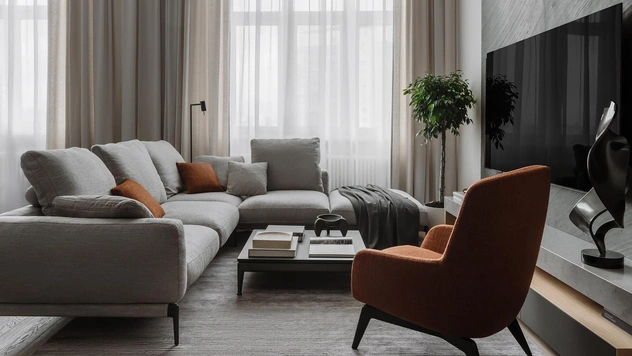 Лаконичный пентхаус 270 м² в Москве