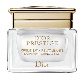 Восстанавливающий крем для лица Crème Satin Revitalisante, Dior Prestige, содержит молекулы-антиоксиданты из гранвильской розы.