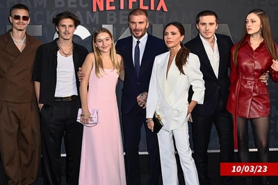 Дэвид Бекхэм поддержал сына Круза на концерте в Париже