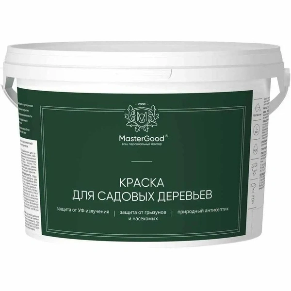 Краска белая для садовых деревьев, MasterGood