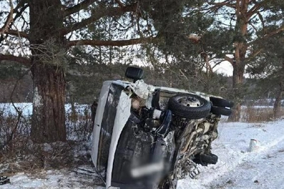 В Ульяновской области автобус опрокинулся, пытаясь избежать аварии