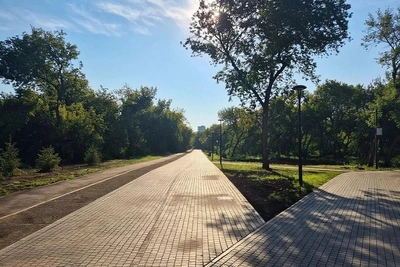 Парк Ленина в Барнауле готов на 90%