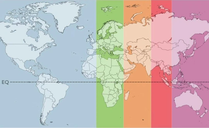 Быстрый тест на внимательность и сообразительность: что изображено на этой карте мира в полосочку? | Источник: Nazar Data