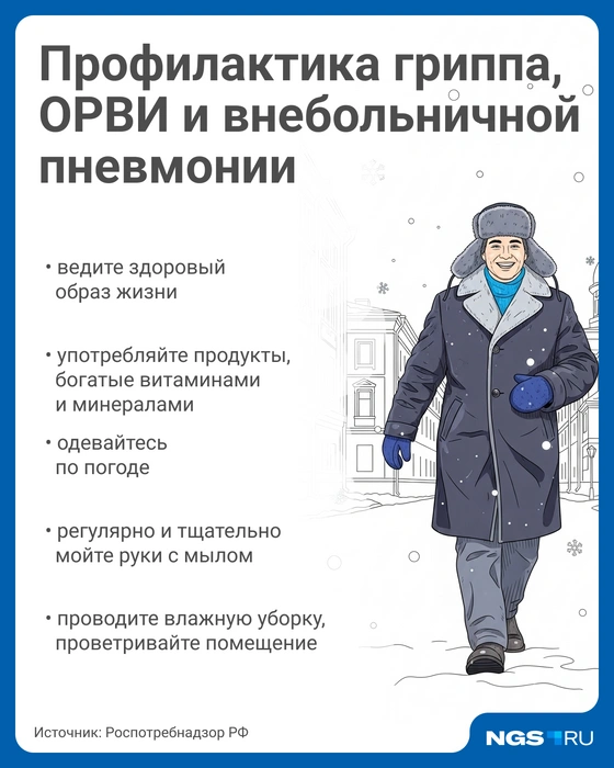 При первых признаках ОРВИ оставайтесь дома | Источник: Юрий Орлов / Городские медиа