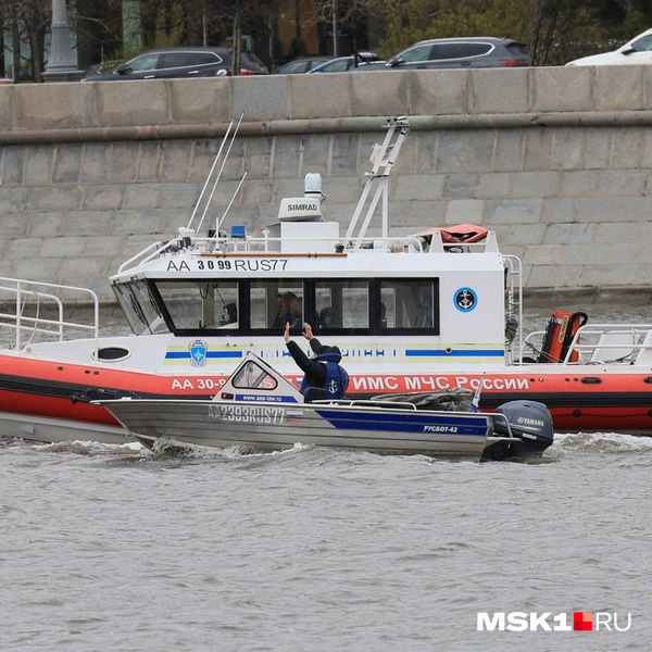 Парад кораблей на открытии сезона речной навигации в Москве | Источник: Артём Устюжанин / MSK1.RU