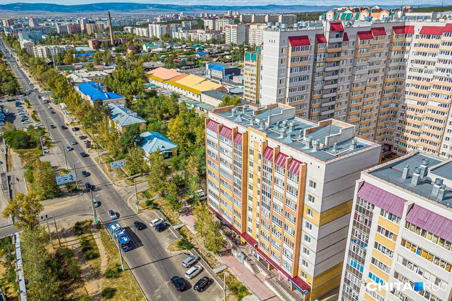Микрорайонной застройки в Чите много | Источник: Олег Фёдоров / CHITA.RU