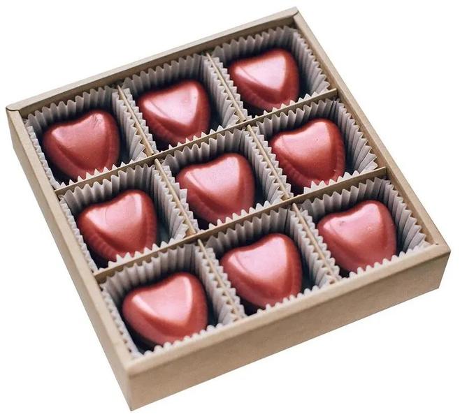 Набор шоколадных конфет «Сердце», 9 шт.