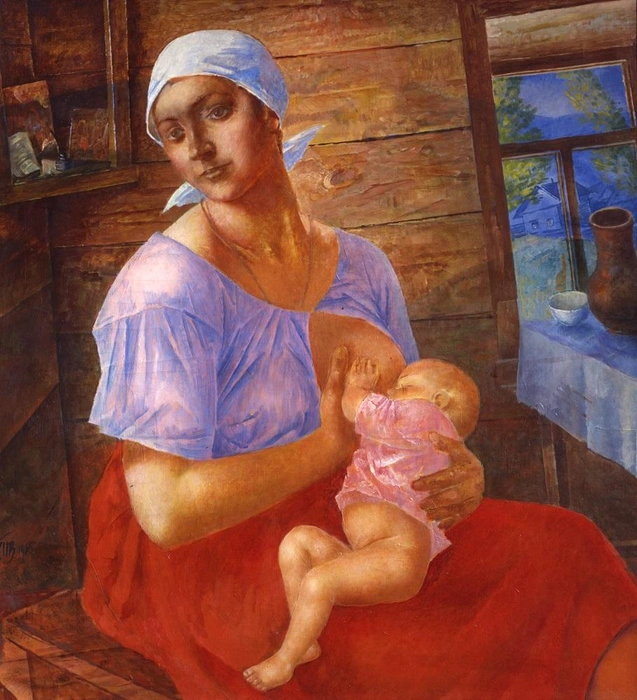 К. С. Петров-Водкин. Мать. Вариант картины (1915) | Источник: Государственный Русский музей