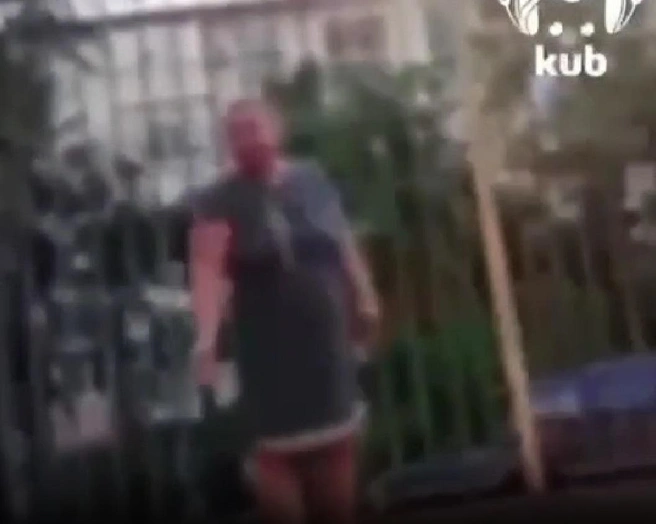 Есть версия, что женщине мешал мяч, которым играли дети | Источник: Телеграм-канал Kub Mash