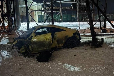 В Новомичуринске водитель Audi TT получил травмы в ДТП с теплопроводом
