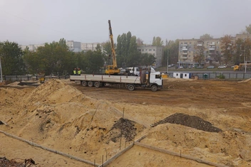 Здесь будет школа. | Источник: Пресс-служба губернатора Саратовской области