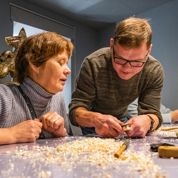 Мастер приехал на урок из Верещигино | Источник: Тимофей Калмаков / 59.RU