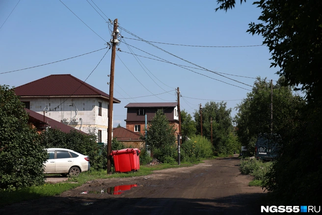 Вид на частный сектор Привокзального  | Источник: Евгений Софийчук / NGS55.RU 