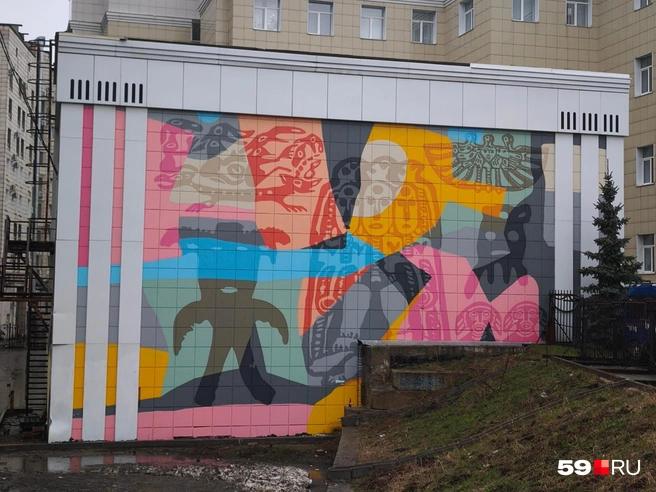 Мурал «Пермский звериный стиль» | Источник: Анастасия Селиверстова / 59.RU