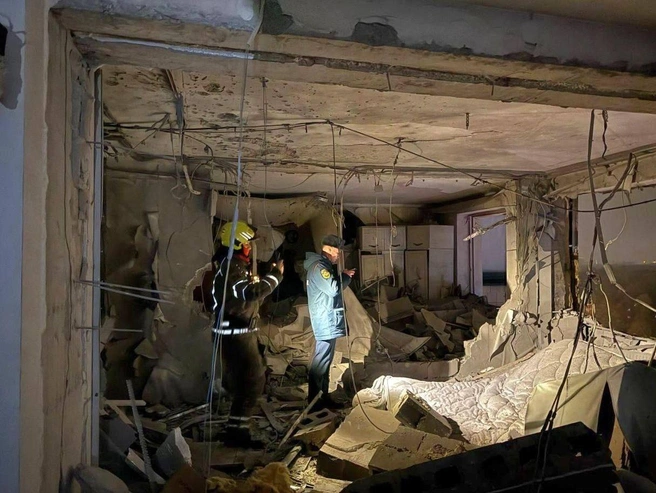 последствия атаки БПЛА в Красногорске в Московской области | Источник: телеграм-канал главы городского округа Красногорск Дмитрия Волкова