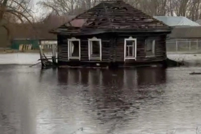 Паводок затапливает дачные участки в Рязанской области