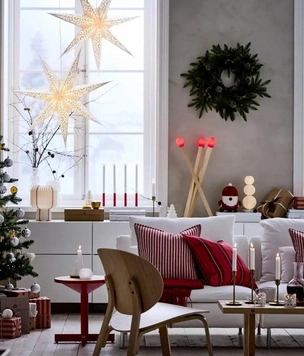 Банты и клетка: ИКЕА выпустила новогоднюю коллекцию