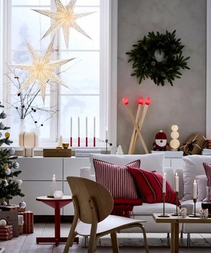 Банты и клетка: ИКЕА выпустила новогоднюю коллекцию