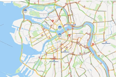 High Traffic Congestion Persists in St. Petersburg