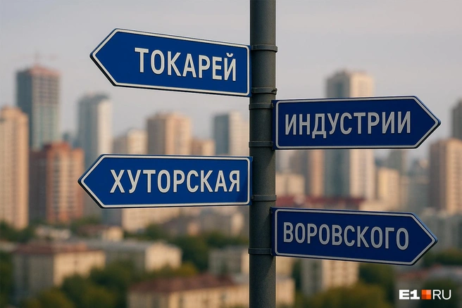 Сможете без запинок и правильно произнести названия всех этих улиц? | Источник: Филипп Сапегин / E1.RU
