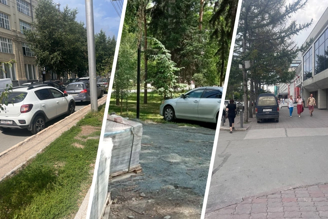 Запрещающий знак, тротуар или даже сквер в центре города? По мнению автохамов, это вовсе не повод поискать другое место для парковки | Источник: предоставлено читателями НГС